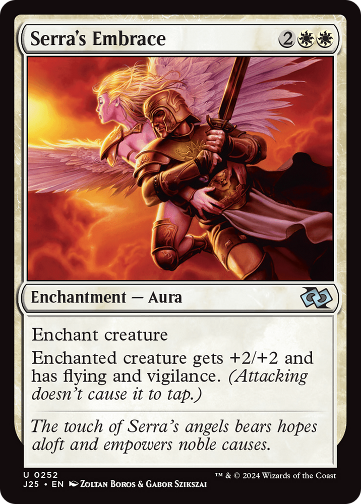 Serra's Embrace [Foundations Jumpstart] Magic: The Gathering
