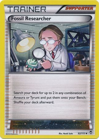 Fossil Researcher (92/111) (Cosmos Holo) [XY: Furious Fists] Pokémon