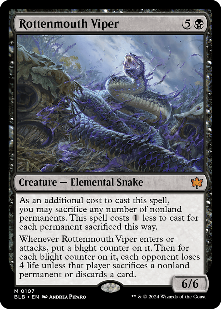 Rottenmouth Viper [Bloomburrow] Magic: The Gathering
