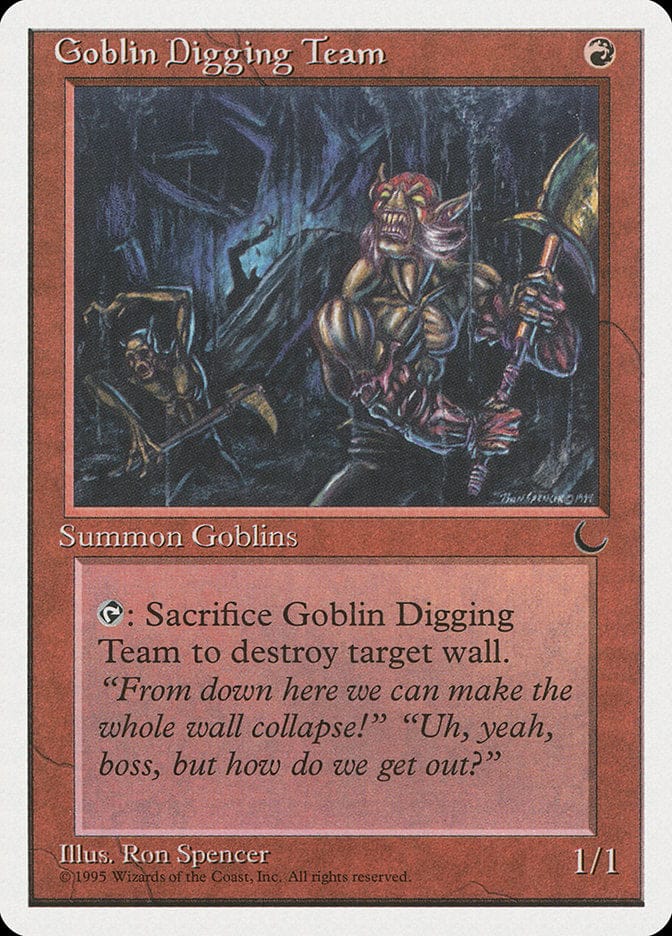 Goblin Digging Team [Chronicles] Magic: The Gathering