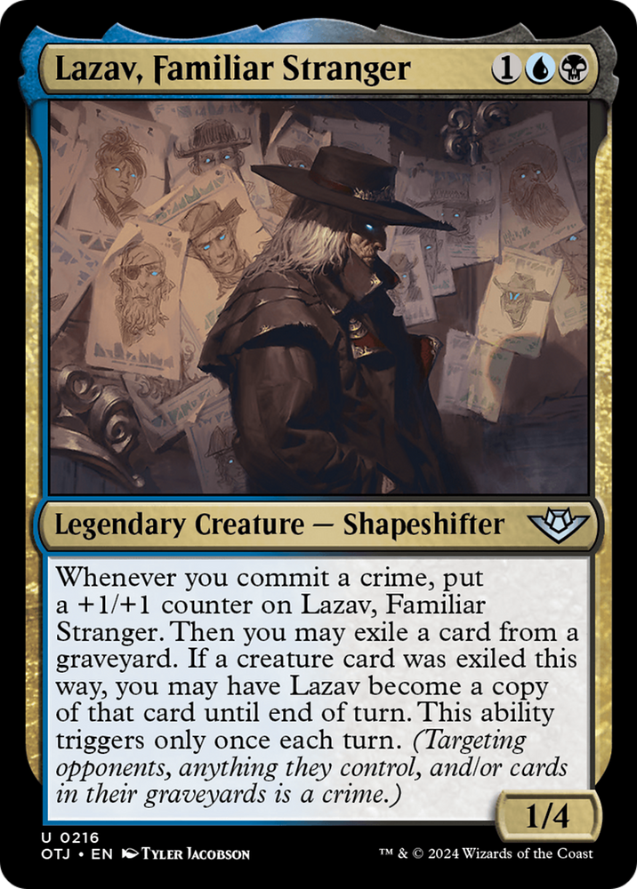 Lazav, Familiar Stranger [Outlaws of Thunder Junction] Magic: The Gathering
