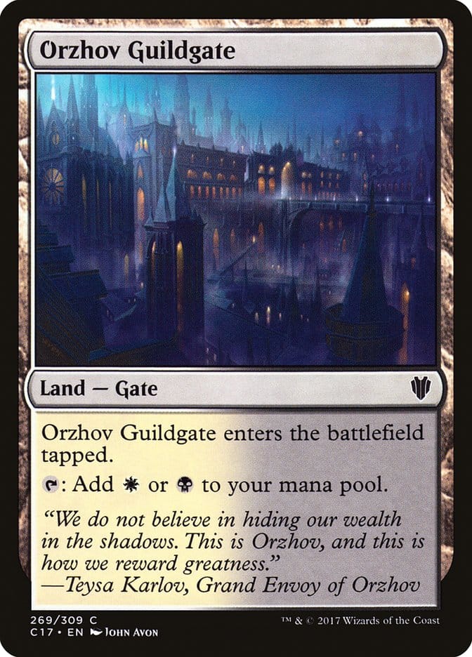 Orzhov Guildgate [Commander 2017] Magic: The Gathering