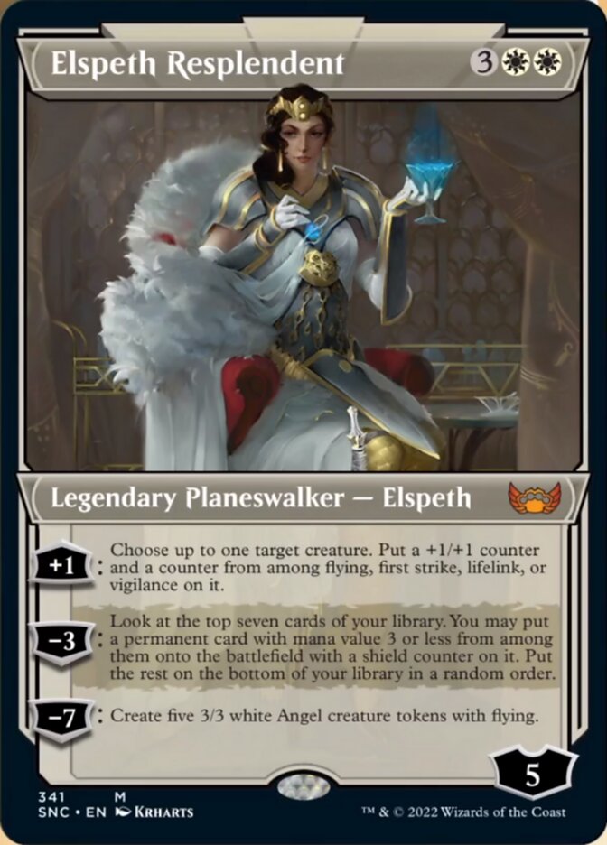Elspeth Resplendent (Showcase Art Deco) [Streets of New Capenna] Magic: The Gathering