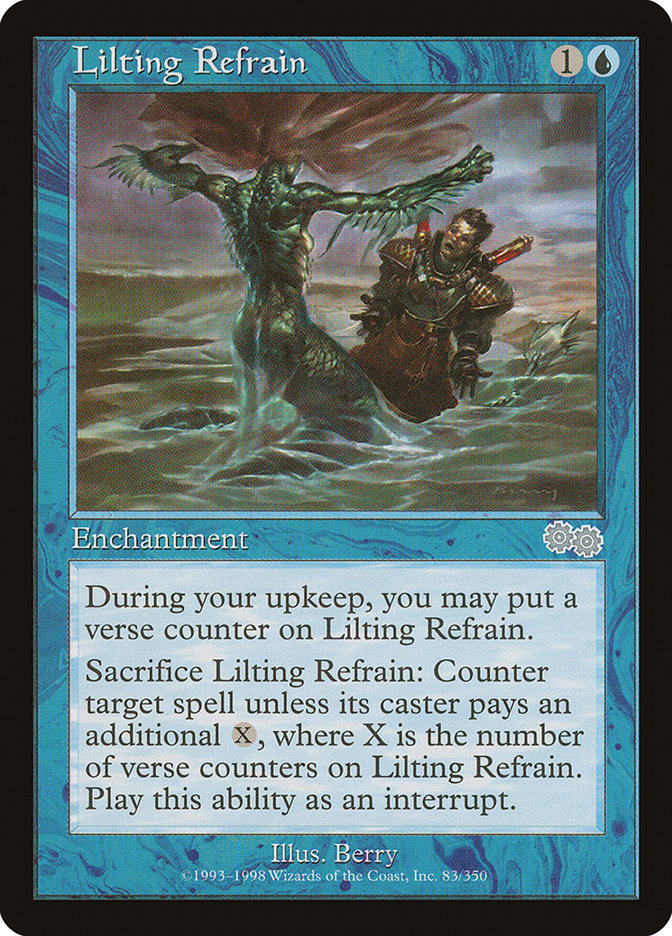 Lilting Refrain [Urza's Saga] Magic: The Gathering