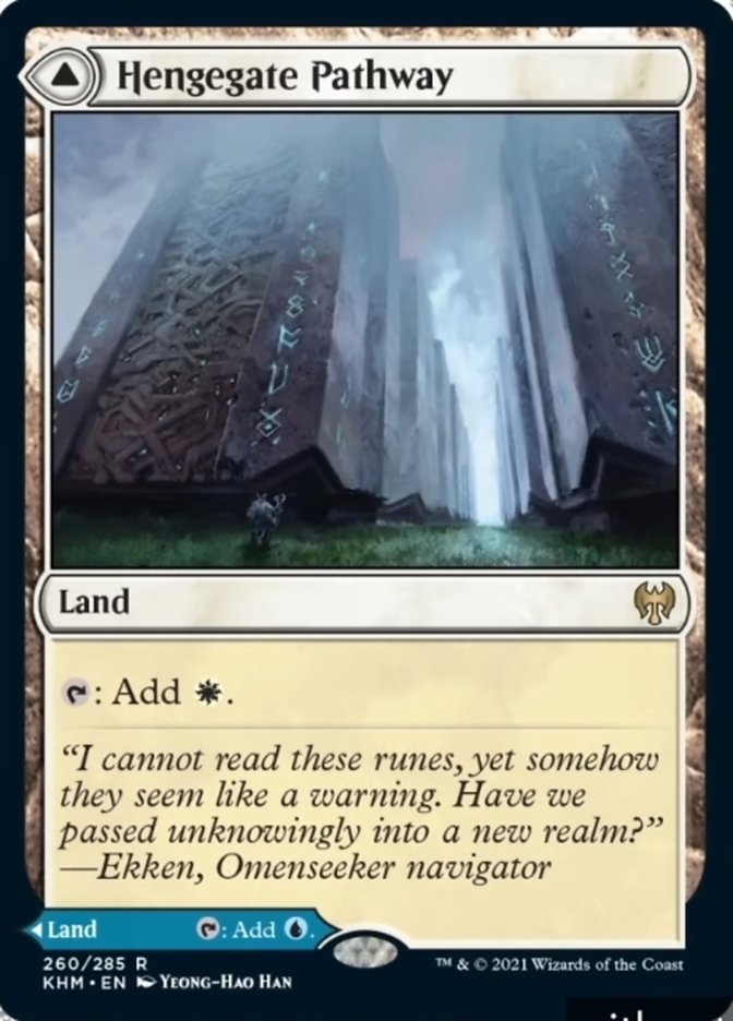 Hengegate Pathway // Mistgate Pathway [Kaldheim] Magic: The Gathering