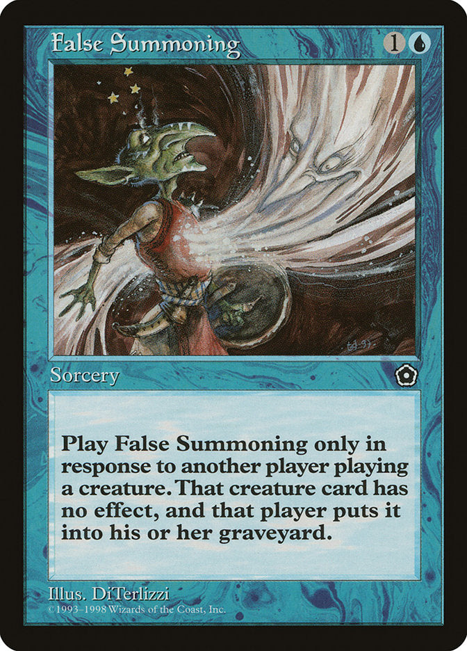 False Summoning [Portal Second Age] Magic: The Gathering