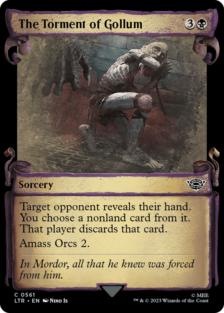 The Torment of Gollum [The Lord of the Rings: Tales of Middle-Earth Showcase Scrolls] Magic: The Gathering