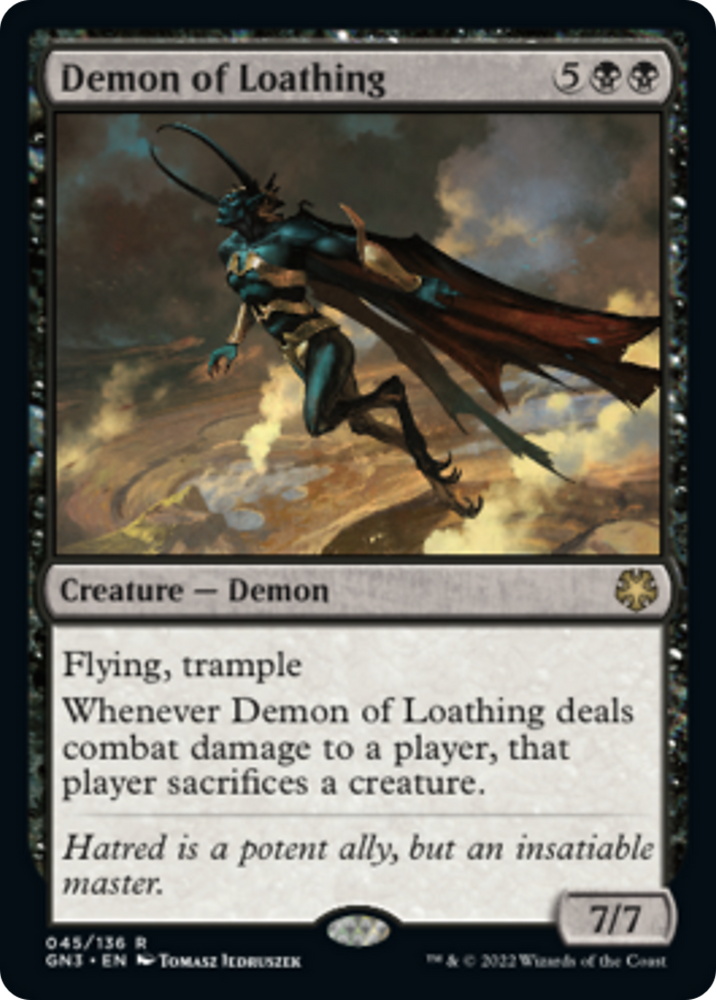 Demon of Loathing [Game Night: Free-for-All] Magic: The Gathering