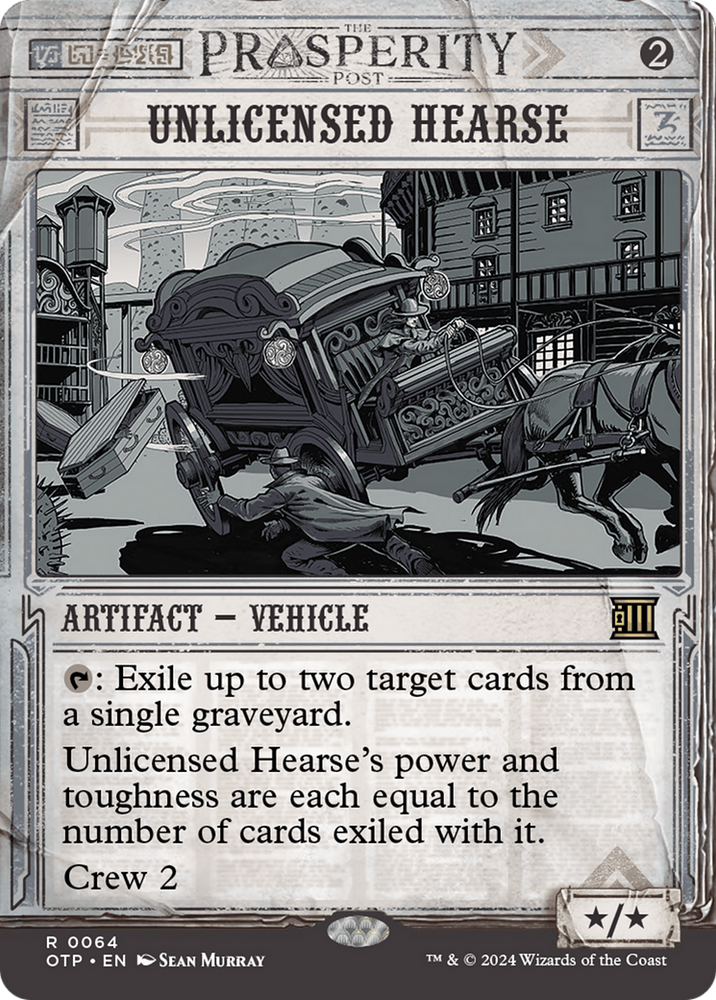 Unlicensed Hearse [Outlaws of Thunder Junction: Breaking News] Magic: The Gathering