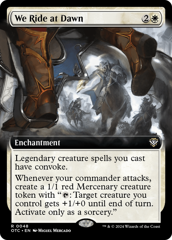 We Ride at Dawn (Extended Art) [Outlaws of Thunder Junction Commander] Magic: The Gathering