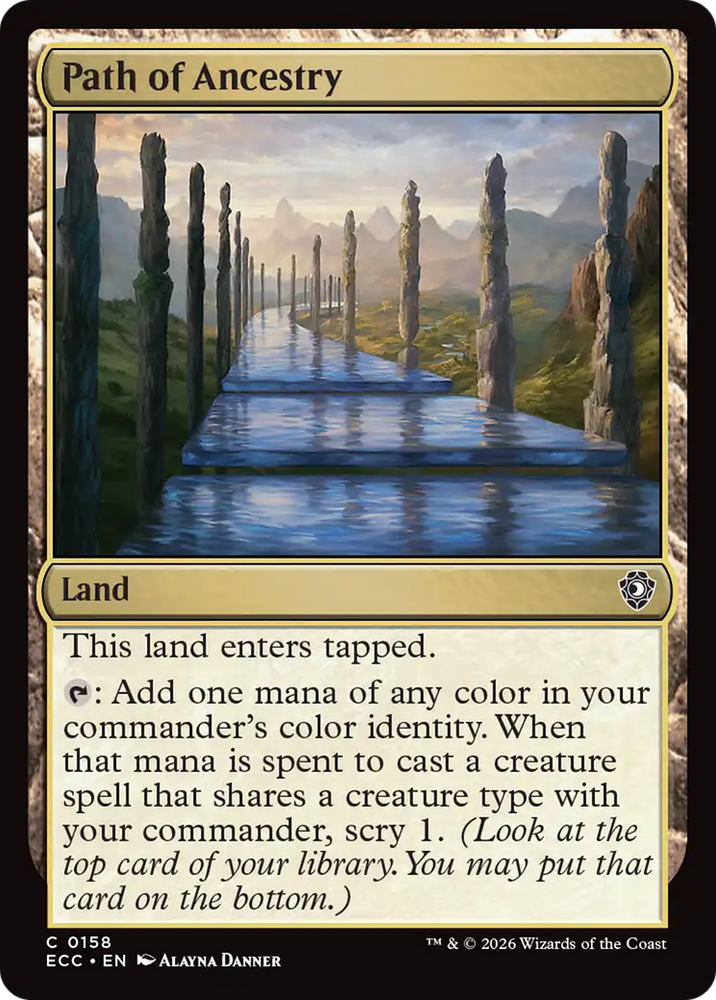 Path of Ancestry [Lorwyn Eclipsed Commander] Magic: The Gathering