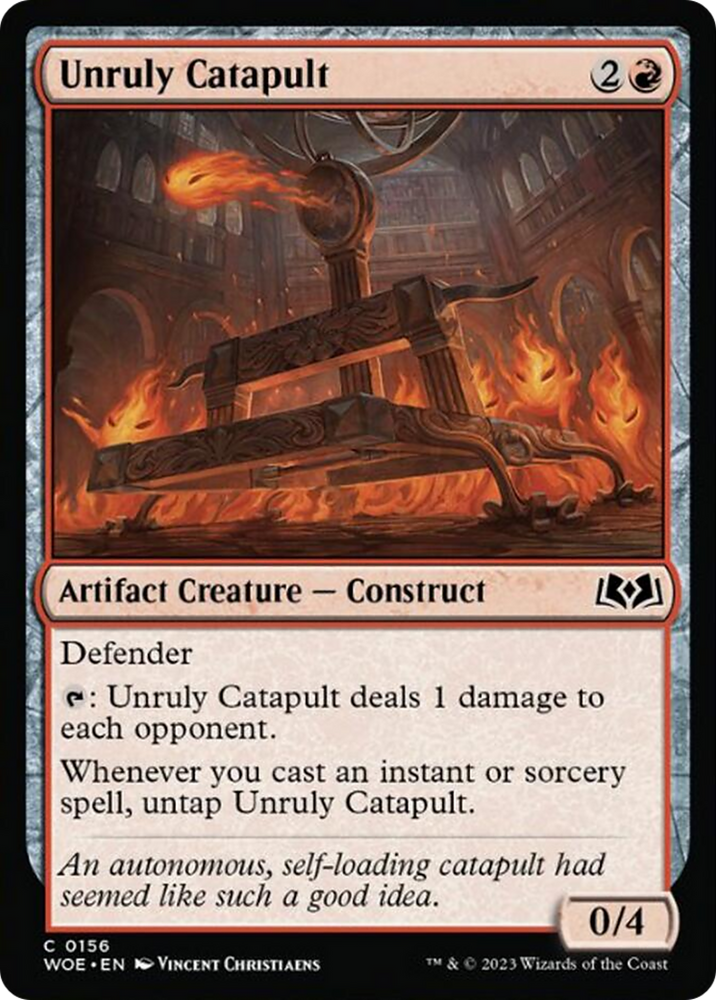 Unruly Catapult [Wilds of Eldraine] Magic: The Gathering