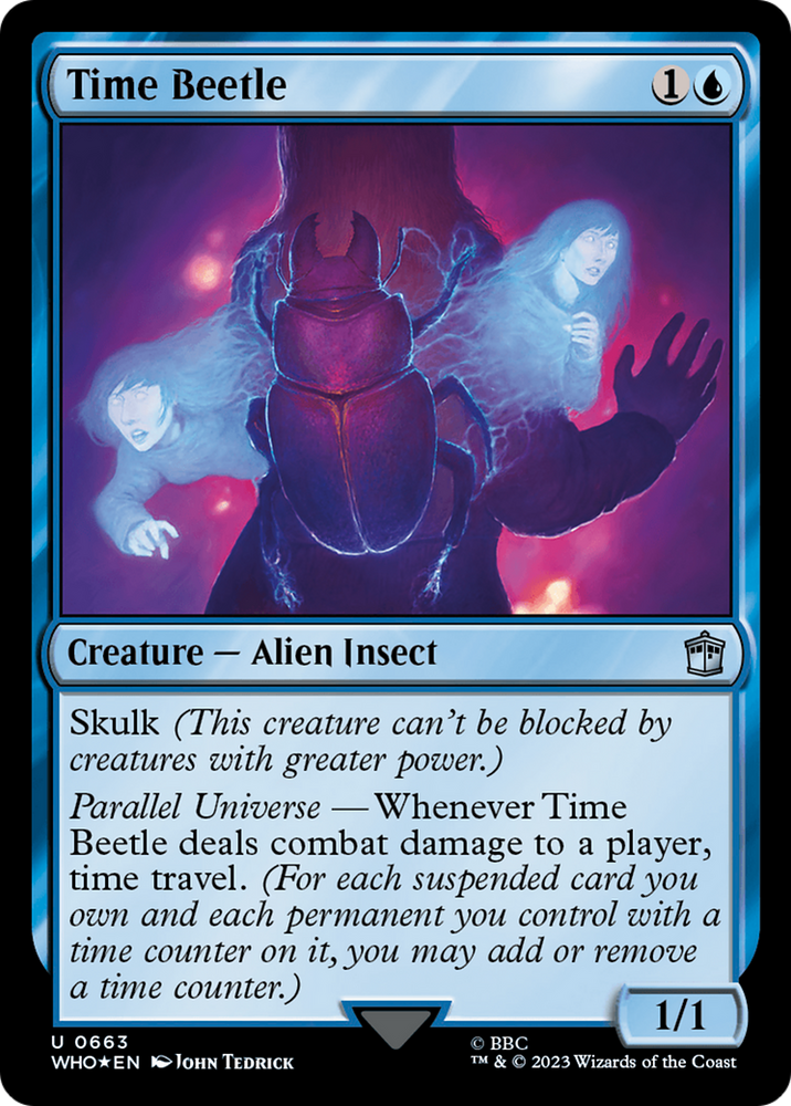 Time Beetle (Surge Foil) [Doctor Who] Magic: The Gathering
