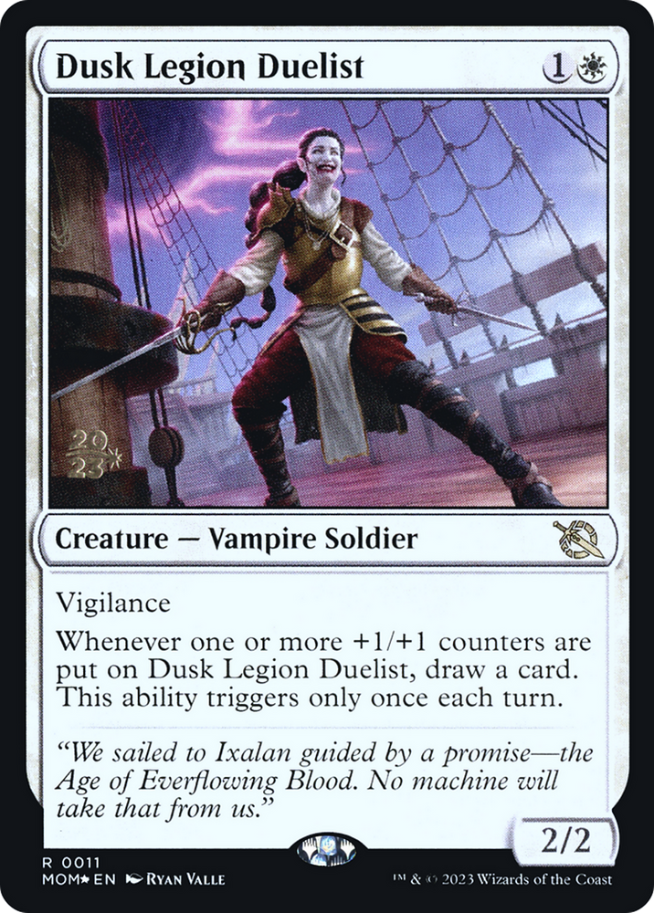 Dusk Legion Duelist [March of the Machine Prerelease Promos] Magic: The Gathering