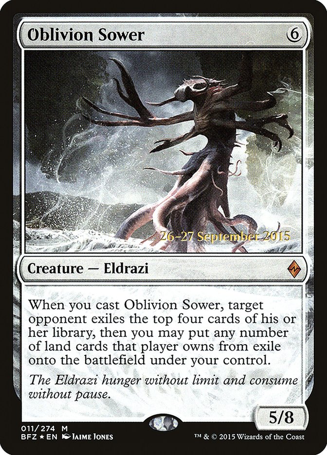 Oblivion Sower [Battle for Zendikar Prerelease Promos] Magic: The Gathering