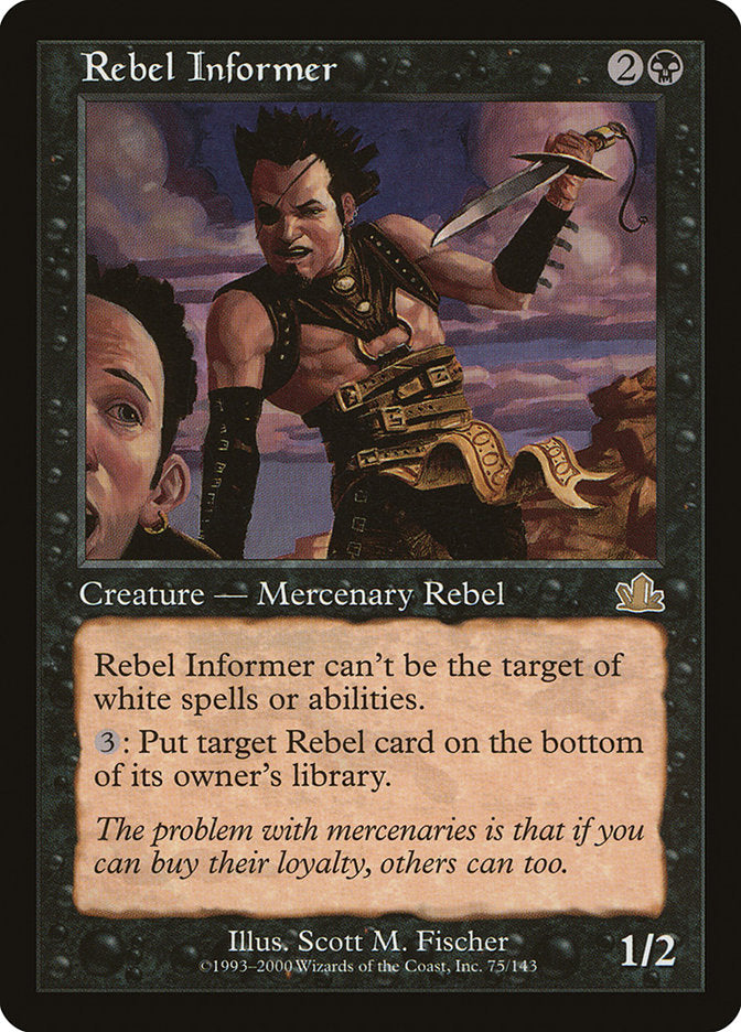 Rebel Informer [Prophecy] Magic: The Gathering
