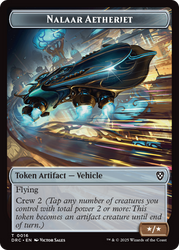 Construct // Nalaar Aetherjet Double-Sided Token [Aetherdrift Commander Tokens] Magic: The Gathering