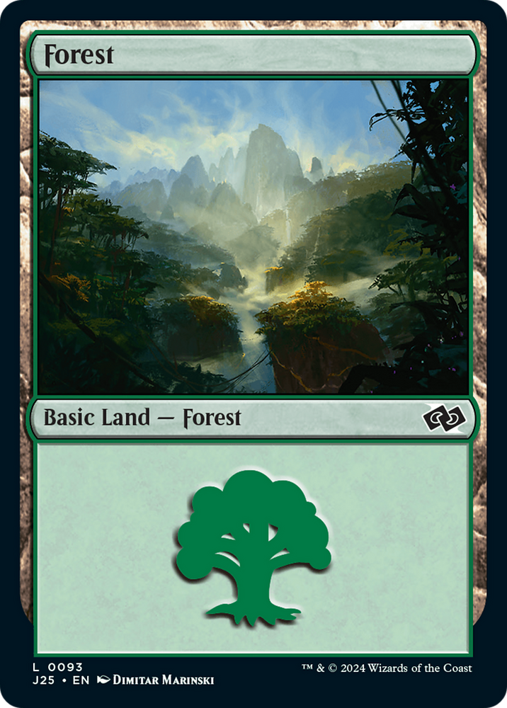 Forest (93) [Foundations Jumpstart] Magic: The Gathering