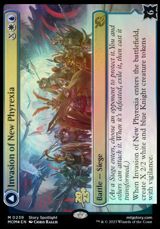 Invasion of New Phyrexia // Teferi Akosa of Zhalfir [March of the Machine Prerelease Promos] Magic: The Gathering