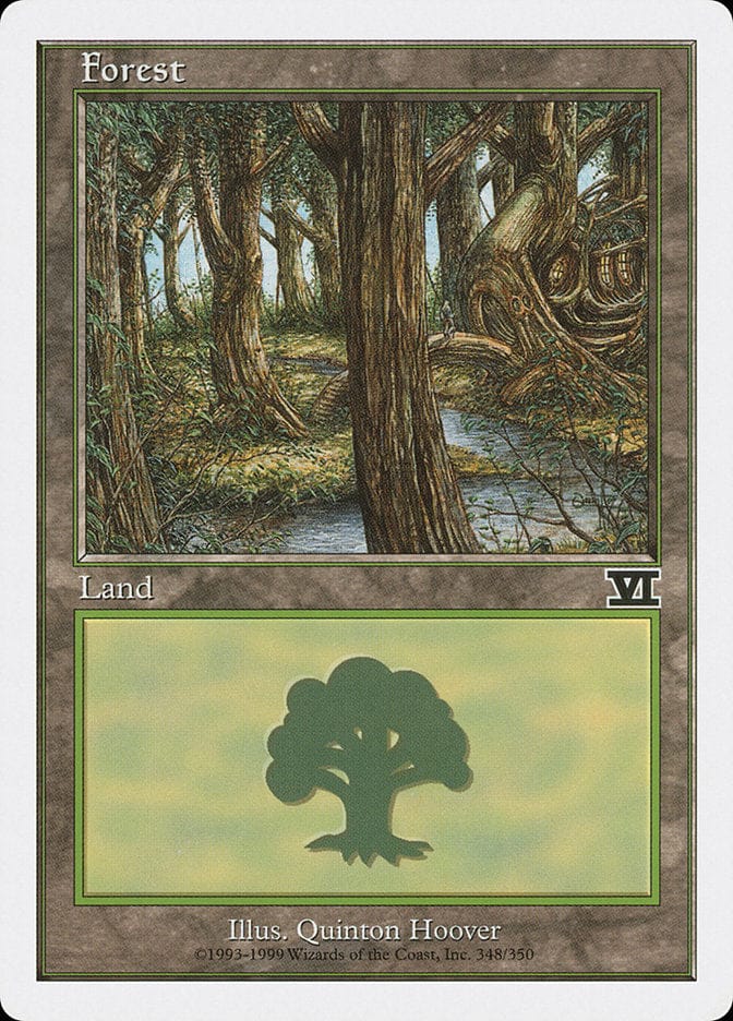 Forest (348) [Classic Sixth Edition] Magic: The Gathering