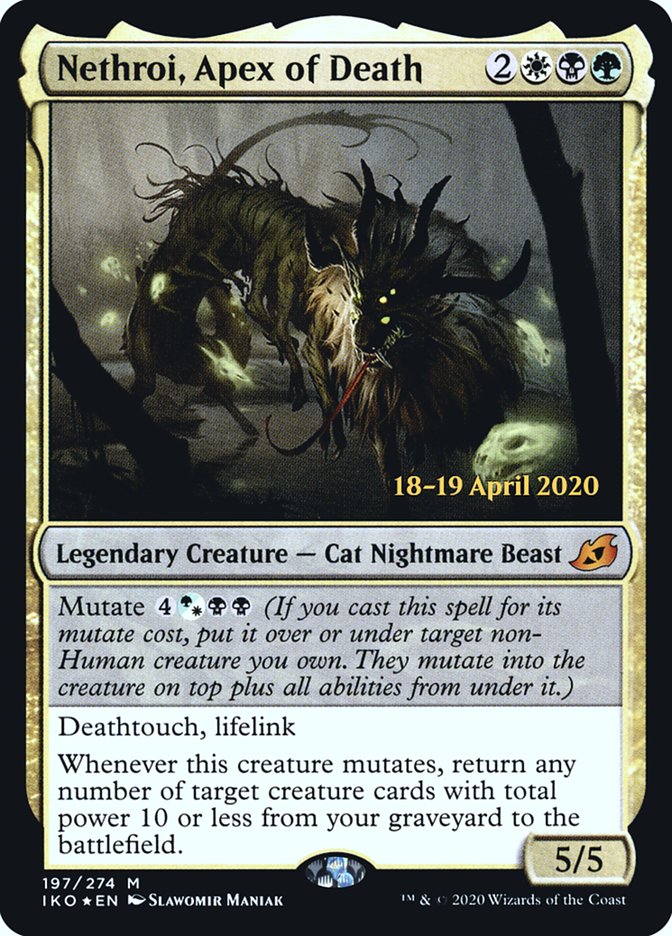 Nethroi, Apex of Death [Ikoria: Lair of Behemoths Prerelease Promos] Magic: The Gathering