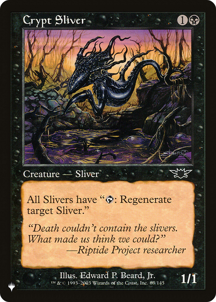 Crypt Sliver [The List] Magic: The Gathering