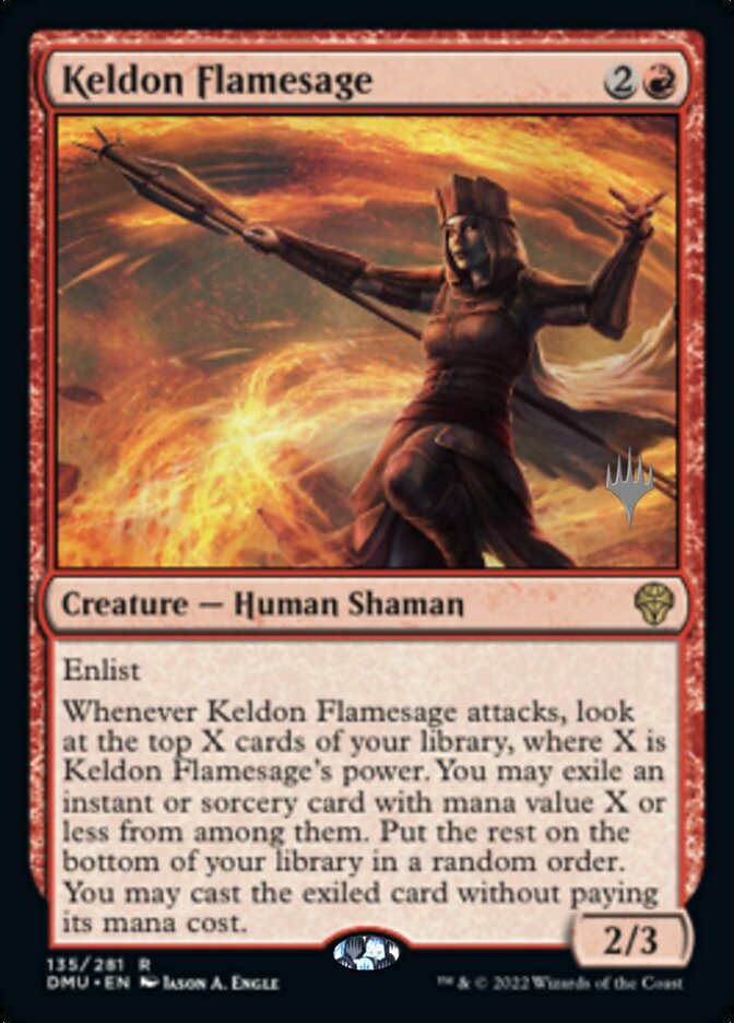 Keldon Flamesage (Promo Pack) [Dominaria United Promos] Magic: The Gathering