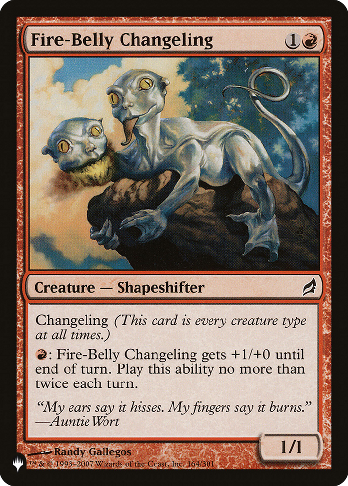 Fire-Belly Changeling [The List] Magic: The Gathering