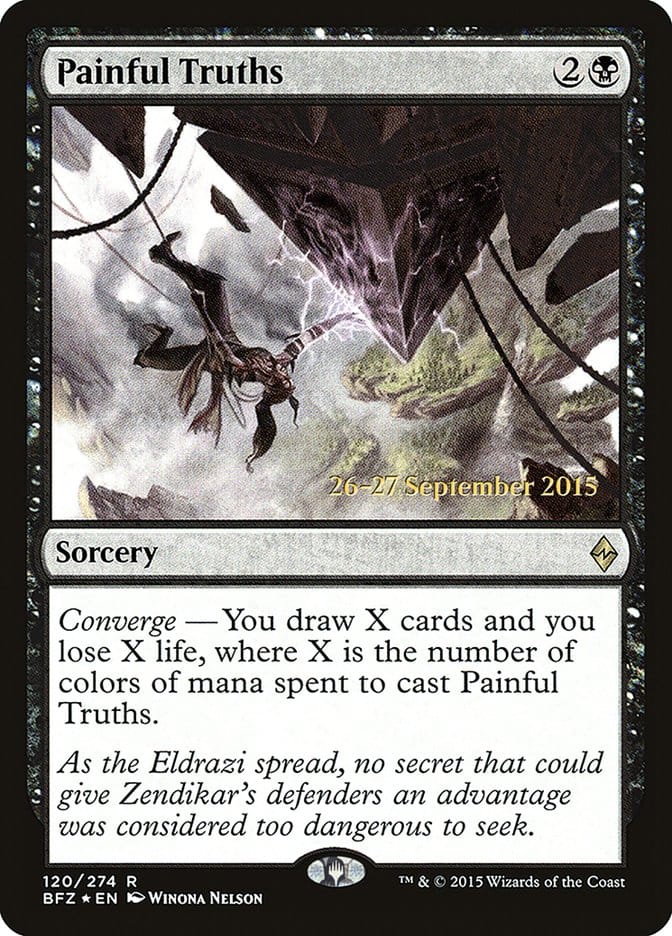 Painful Truths [Battle for Zendikar Prerelease Promos] Magic: The Gathering