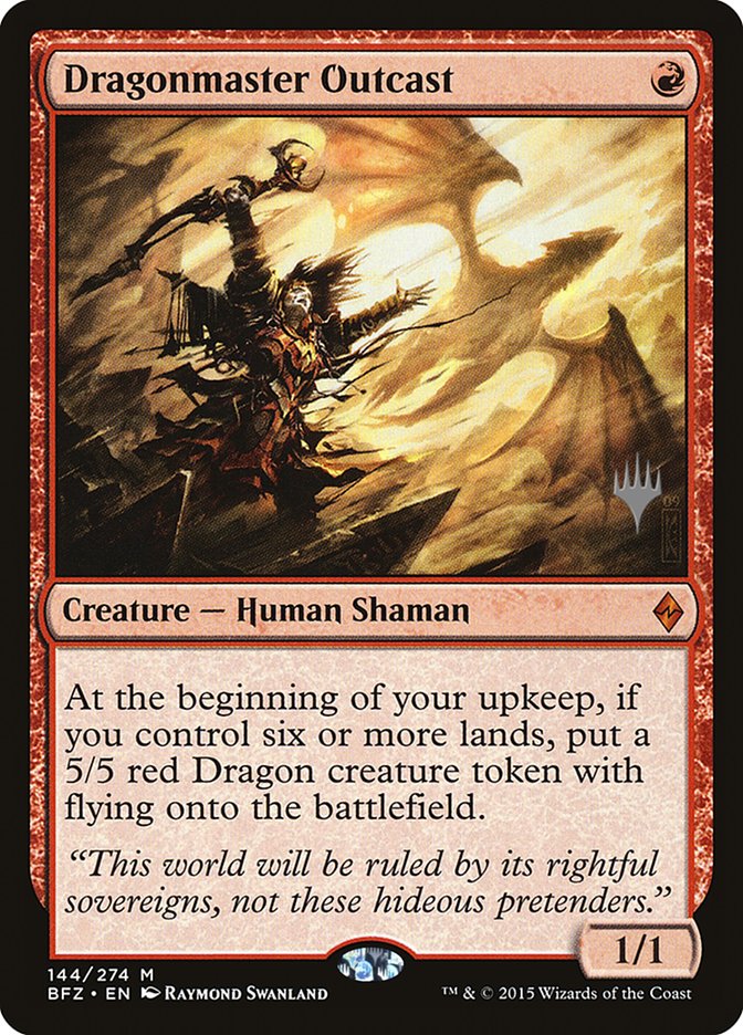 Dragonmaster Outcast (Promo Pack) [Battle for Zendikar Promos] Magic: The Gathering
