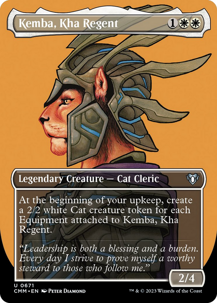 Kemba, Kha Regent (Borderless Profile) [Commander Masters] Magic: The Gathering