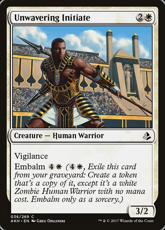 Unwavering Initiate [Amonkhet] Magic: The Gathering