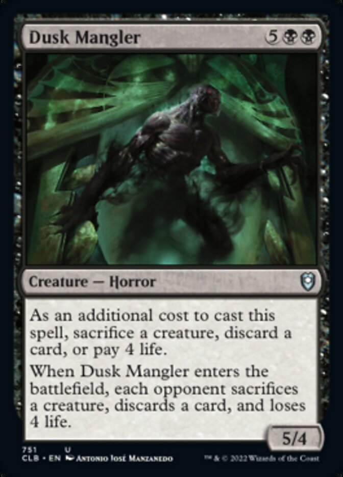Dusk Mangler [Commander Legends: Battle for Baldur's Gate] Magic: The Gathering