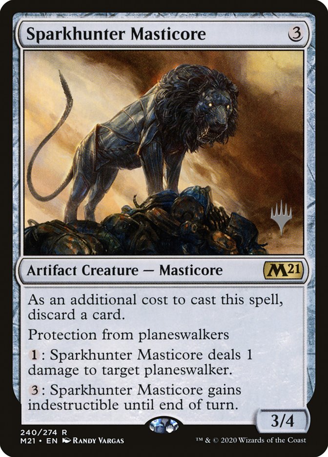 Sparkhunter Masticore (Promo Pack) [Core Set 2021 Promos] Magic: The Gathering