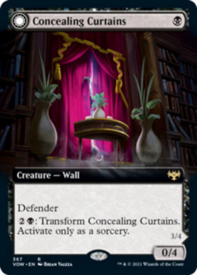 Concealing Curtains // Revealing Eye (Extended Art) [Innistrad: Crimson Vow] Magic: The Gathering