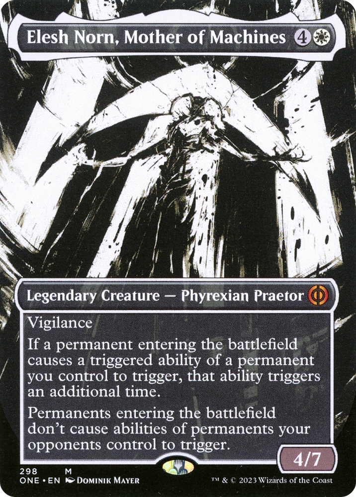 Elesh Norn, Mother of Machines (Borderless Ichor) [Phyrexia: All Will Be One] Magic: The Gathering