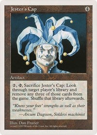 Jester's Cap (Oversized) [Oversize Cards] Magic: The Gathering