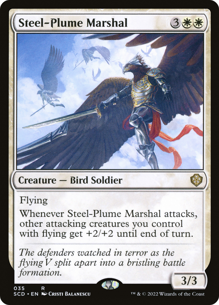 Steel-Plume Marshal [Starter Commander Decks] Magic: The Gathering