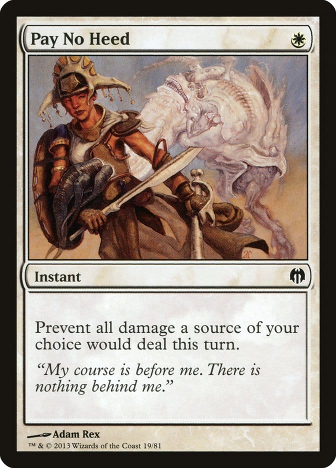 Pay No Heed [Duel Decks: Heroes vs. Monsters] Magic: The Gathering