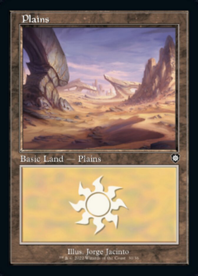 Plains (030) (Retro) [The Brothers' War Commander] Magic: The Gathering