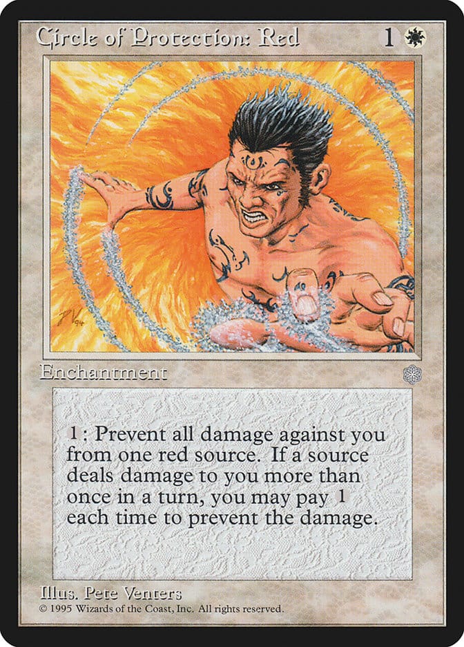 Circle of Protection: Red [Ice Age] Magic: The Gathering