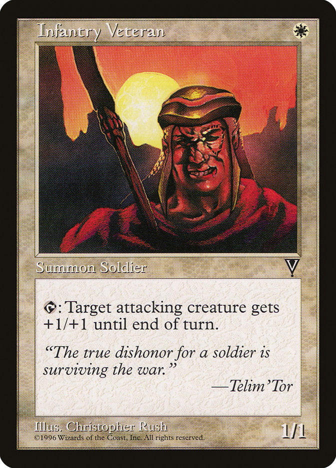 Infantry Veteran [Visions] Magic: The Gathering