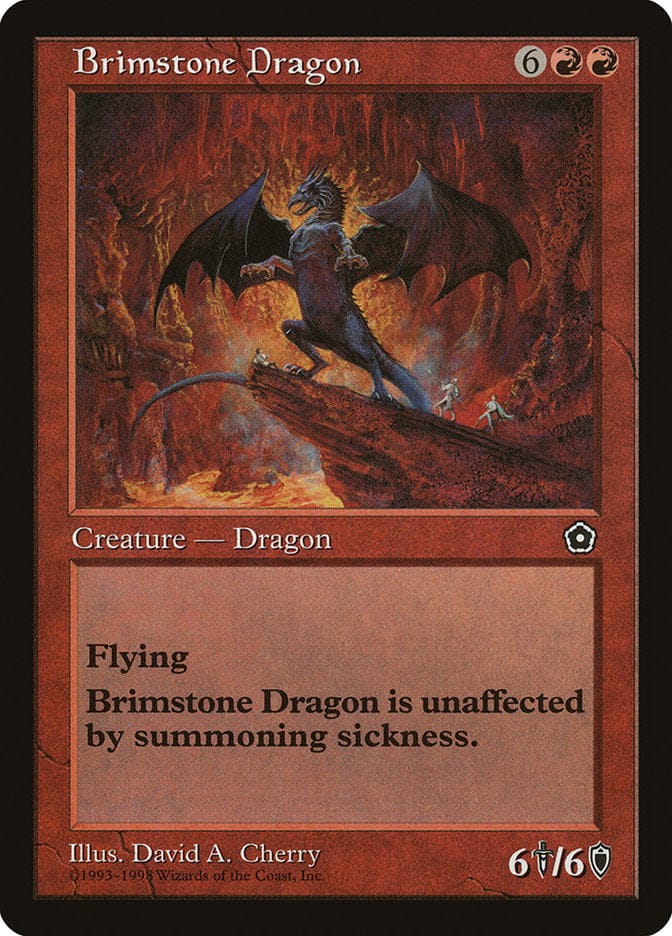 Brimstone Dragon [Portal Second Age] Magic: The Gathering