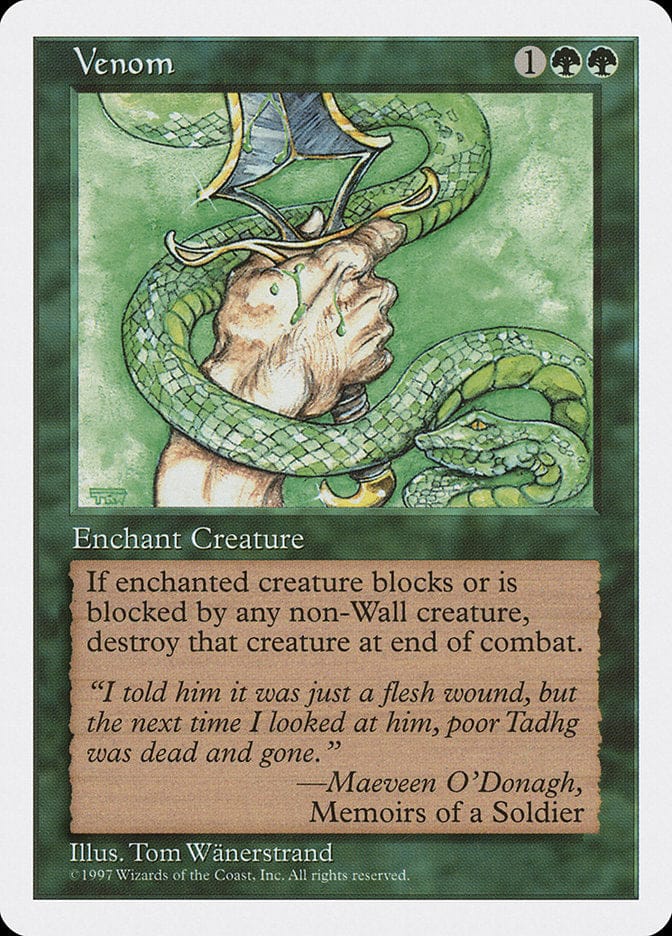 Venom [Fifth Edition] Magic: The Gathering