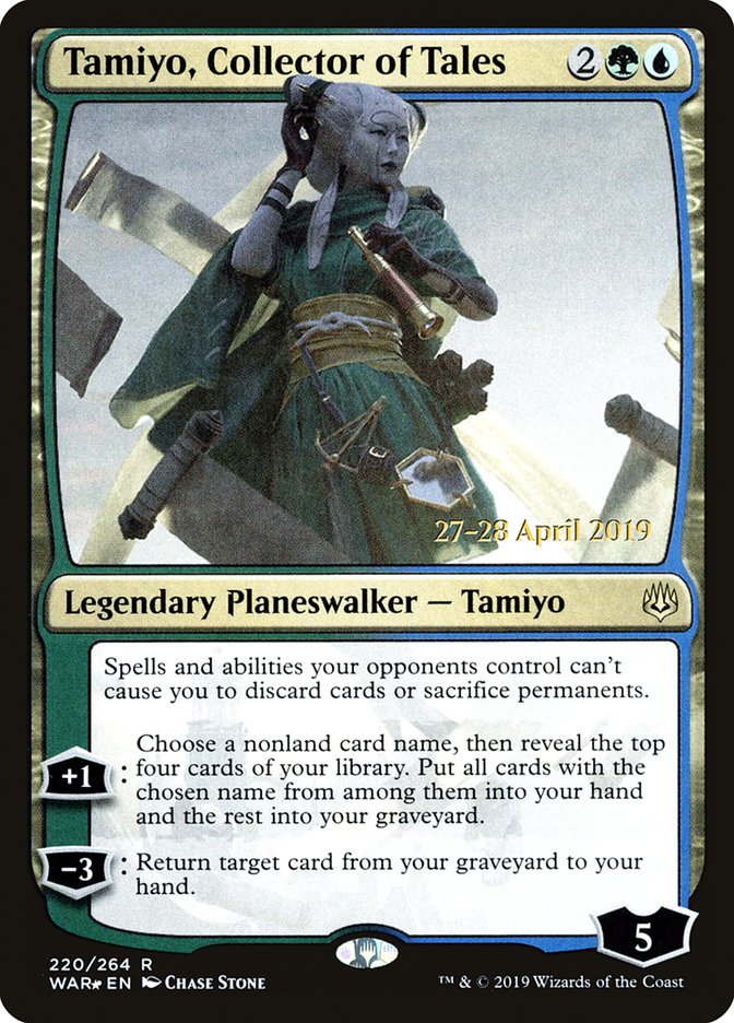 Tamiyo, Collector of Tales [War of the Spark Prerelease Promos] Magic: The Gathering