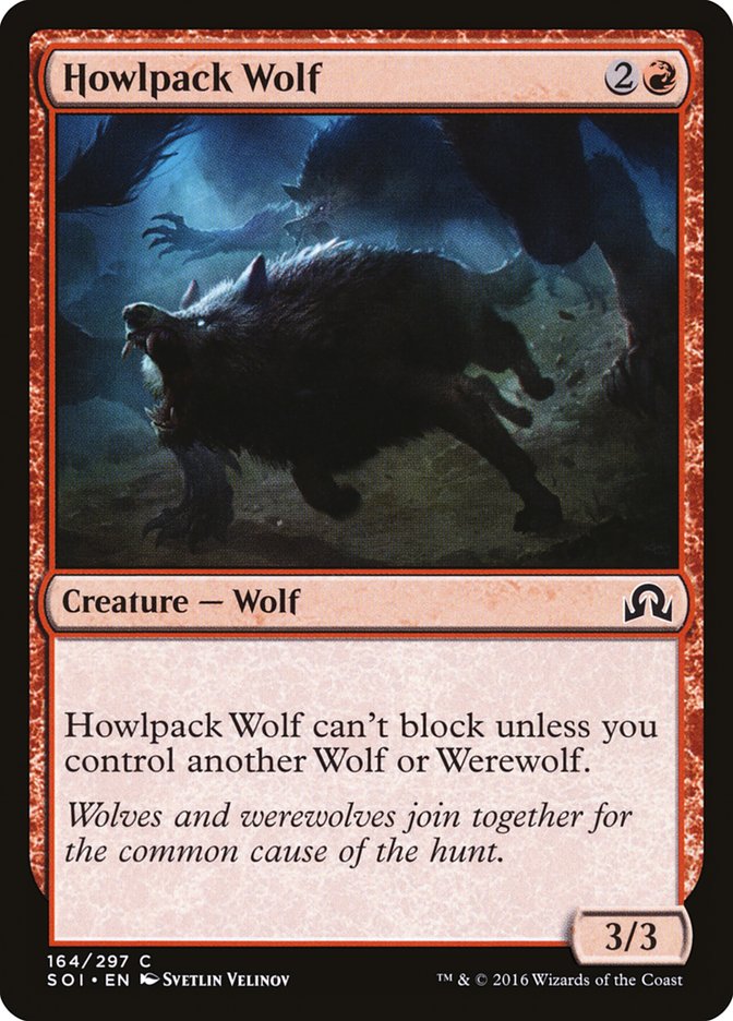 Howlpack Wolf [Shadows over Innistrad] Magic: The Gathering