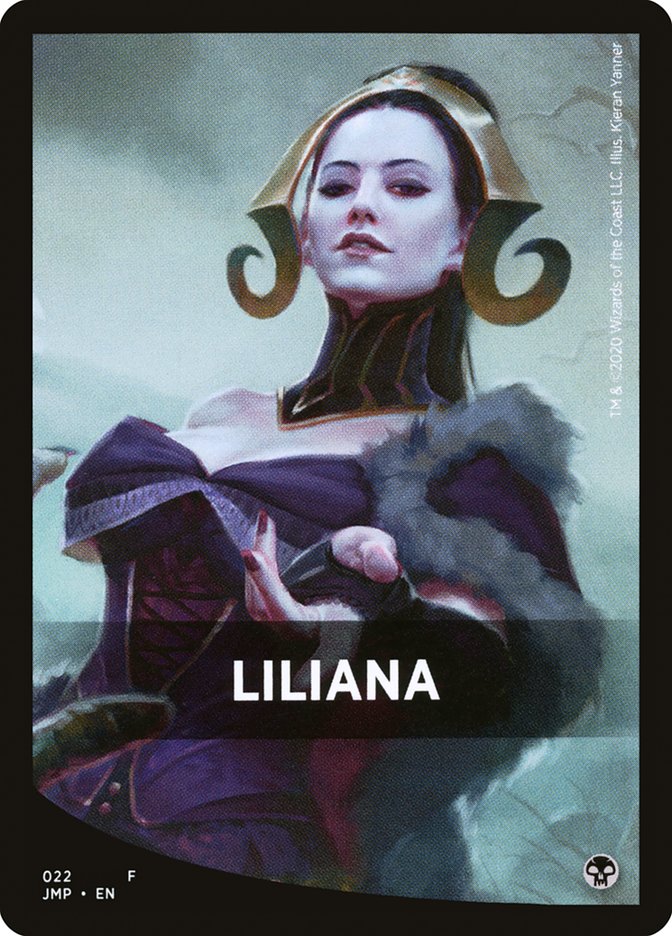 Liliana Theme Card [Jumpstart Front Cards] Magic: The Gathering