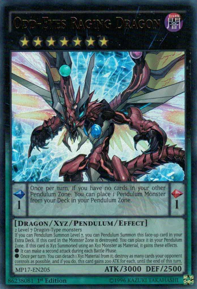 Odd-Eyes Raging Dragon [MP17-EN205] Ultra Rare - Yugioh Cards For Your TCG Needs!