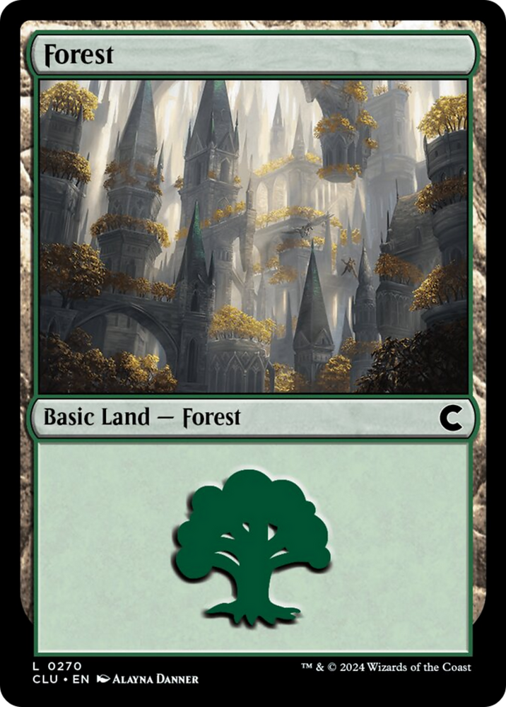 Forest (0270) [Ravnica: Clue Edition] Magic: The Gathering