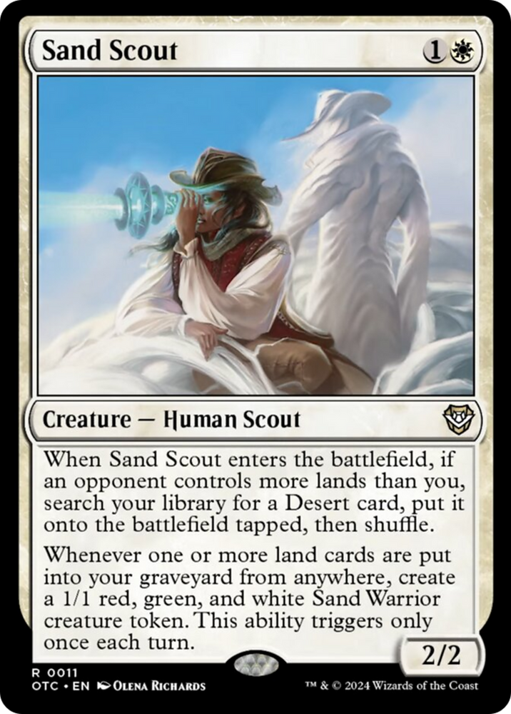 Sand Scout [Outlaws of Thunder Junction Commander] Magic: The Gathering